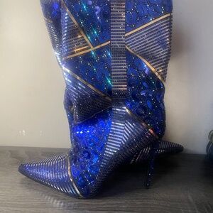 Azalea Wang Glitz & Glam Size 10 Stiletto Booties